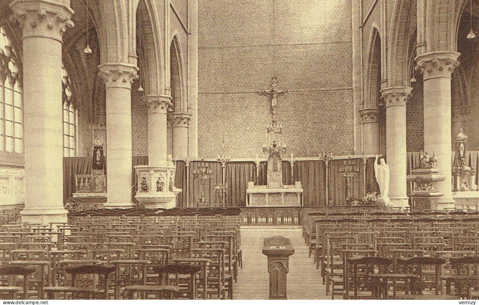 CPA BOITSFORT : Intérieur De L'église - Watermaal-Bosvoorde - Watermael-Boitsfort