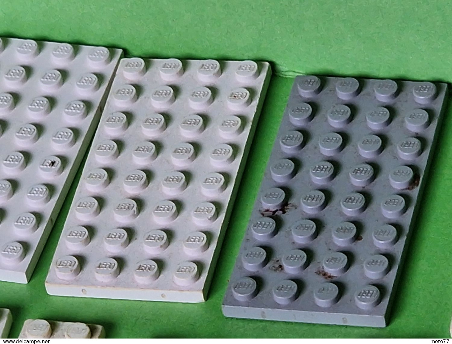 Lot Ancien Jeux De Construction LEGO - Ensemble De 19 éléments PLATS De Couleurs Et Formes Divers - Vers 1970 - Lotti