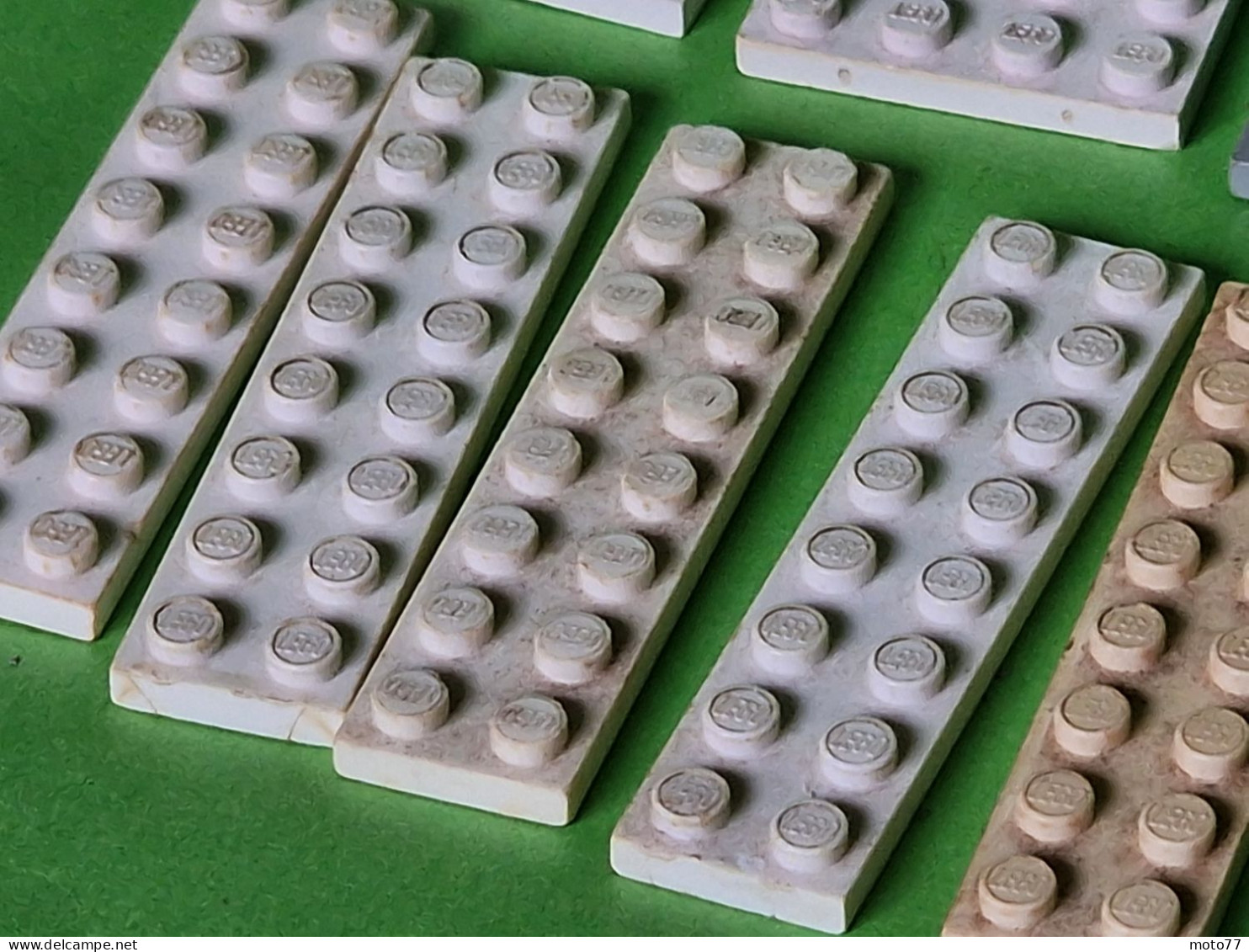 Lot Ancien Jeux De Construction LEGO - Ensemble De 19 éléments PLATS De Couleurs Et Formes Divers - Vers 1970 - Lose