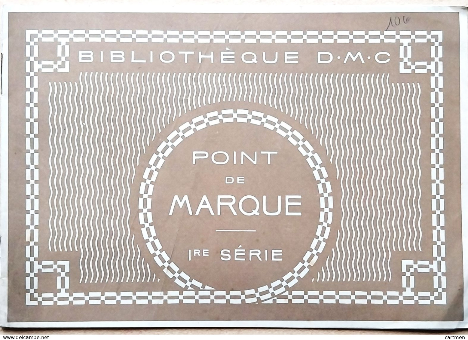 BRODERIE DENTELLE POINT DE CROIX  BIBLIOTHEQUE DMC DILLMONT POINT DE MARQUE  I° SERIE   ALBUM ETAT NEUF - Cross Stitch