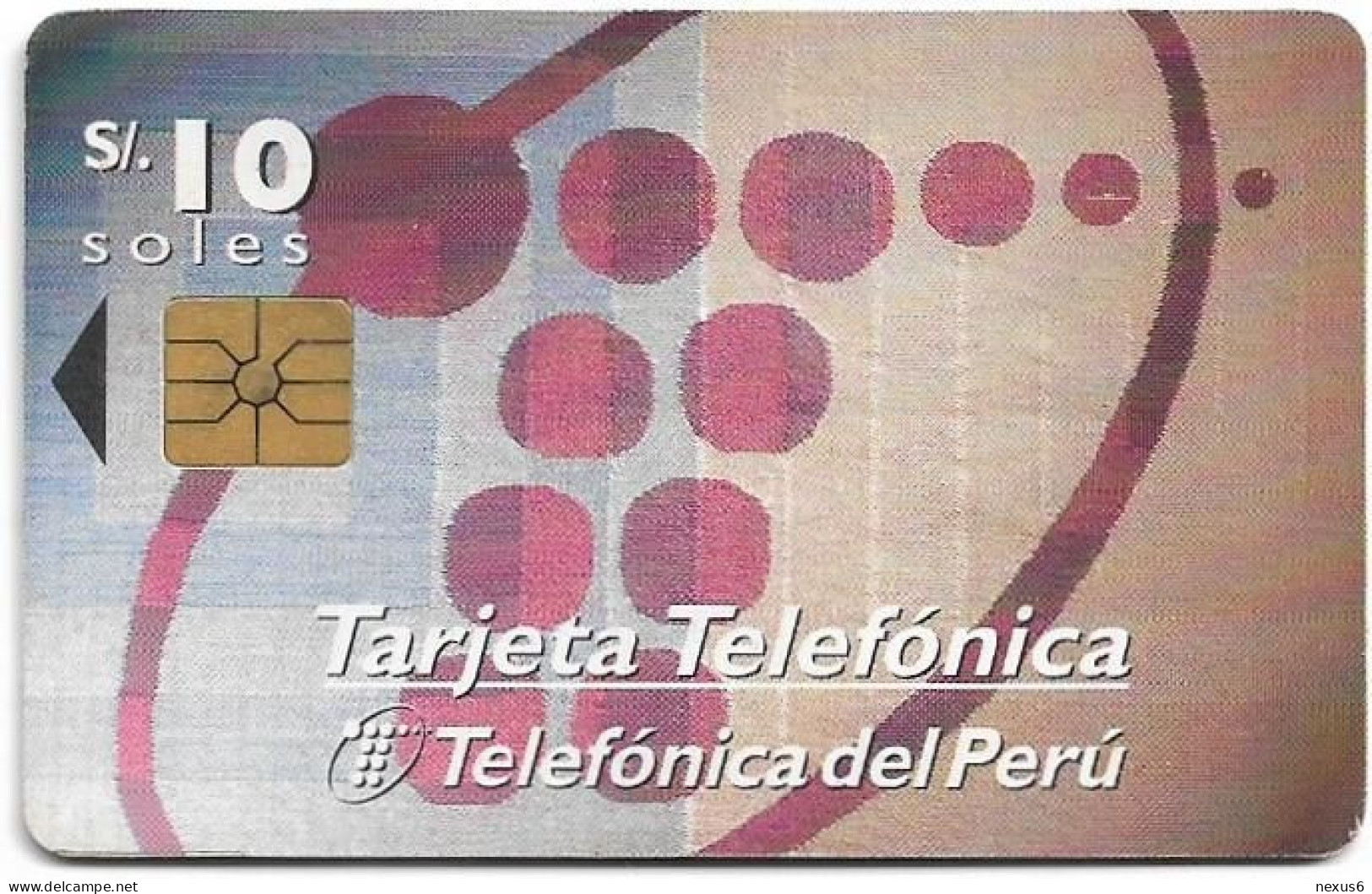 Peru - Telefónica - Tejemos Una Red De Comunicacion Para Tí, Gem1A Symmetric Black, 11.1997, 10Sol, 150.000ex, Used - Pérou