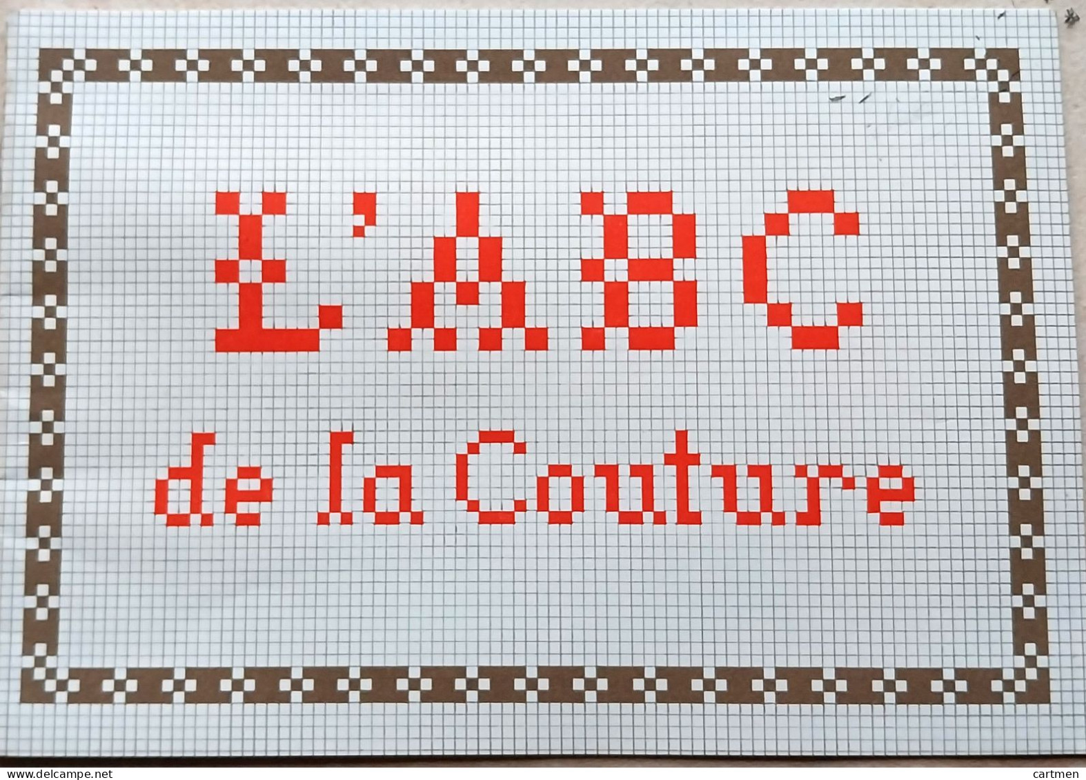 BRODERIE DENTELLE POINT DE CROIX  BIBLIOTHEQUE DMC DILLMONT L'ABC DE LA COUTURE   ALBUM ETAT NEUF - Cross Stitch