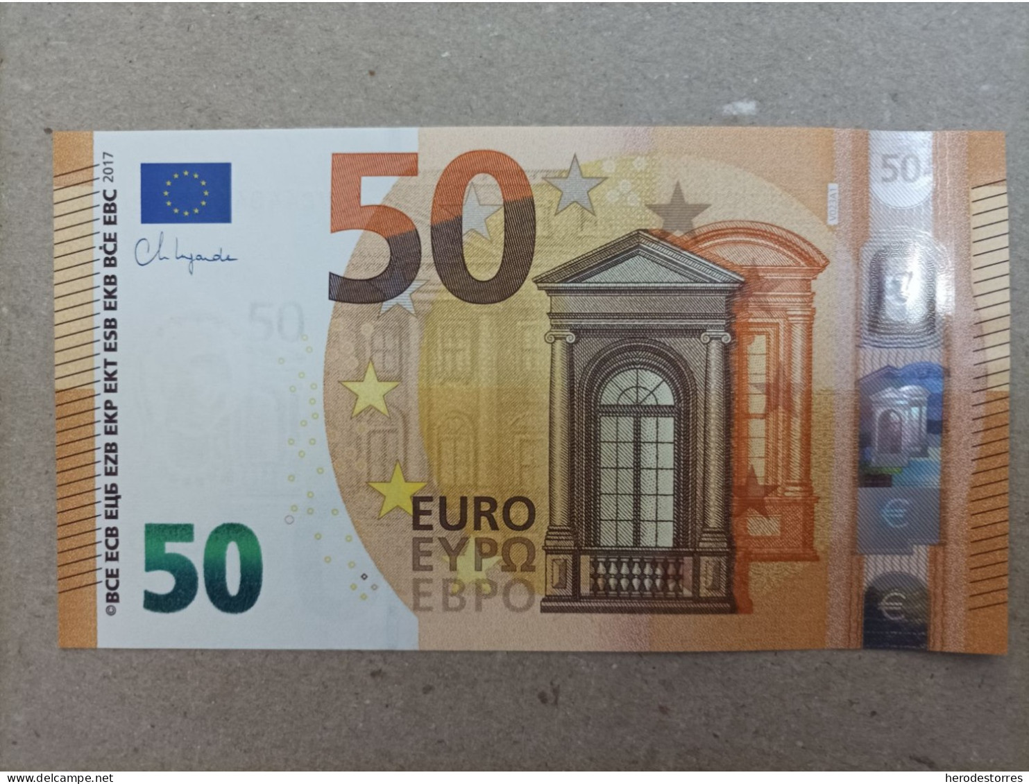 50 EURO SPAIN (VC) V023A1, First Position, UNC - 50 Euro