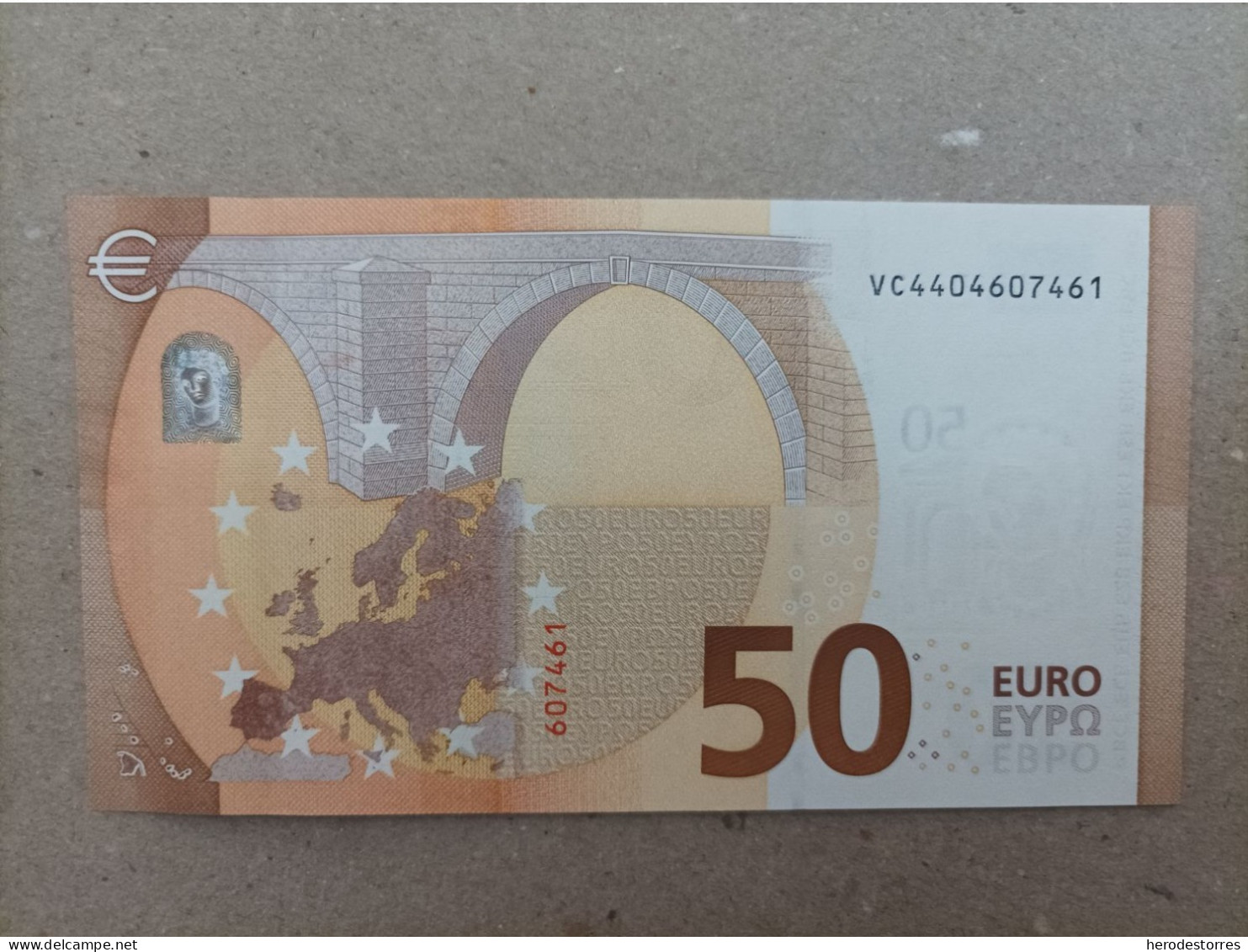 50 EURO SPAIN (VC) V023A1, First Position, UNC - 50 Euro