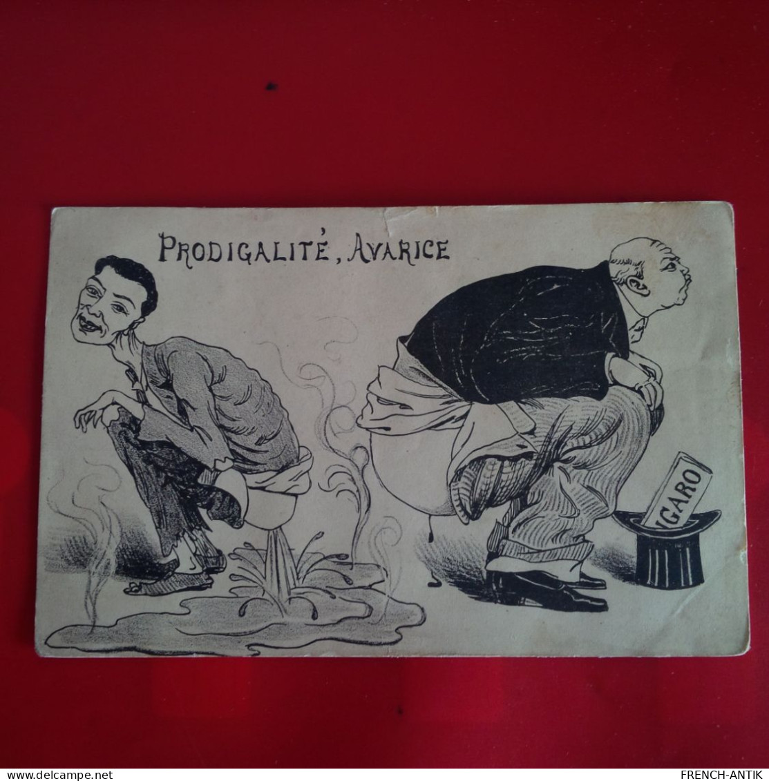 ILLUSTRATEUR A IDENTIFIER PRODIGALITE AVARICE - 1900-1949