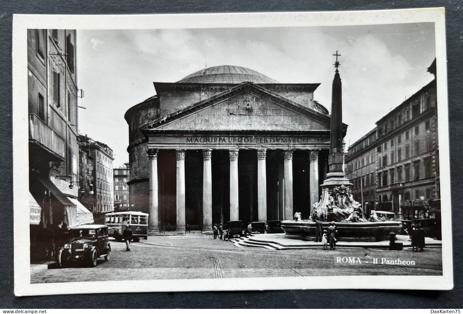 ROMA Il Pantheon/ Bus/ Old Cars - Panthéon