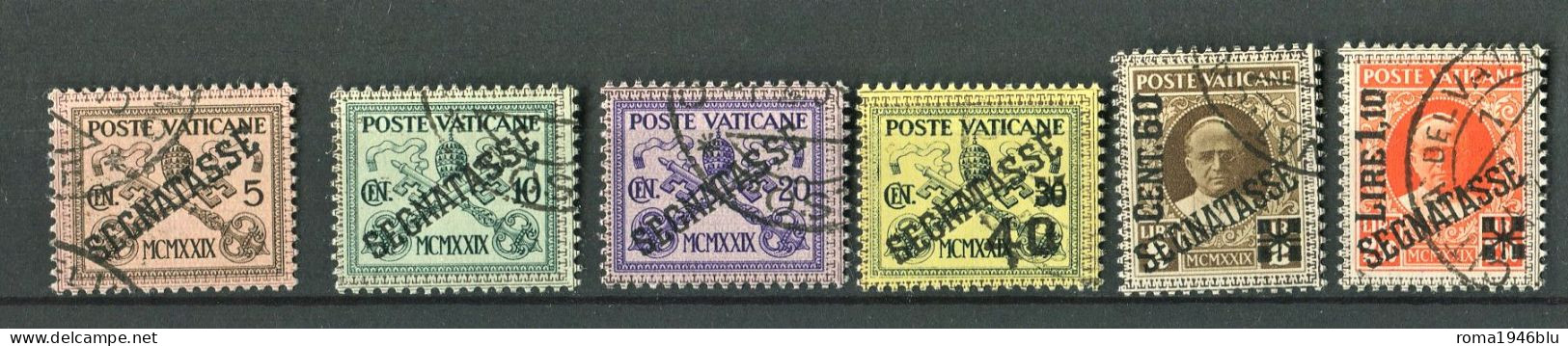 VATICANO 1931 SEGNATASSE USATE - Strafport