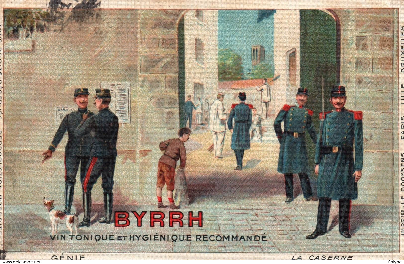 BYRHH - Cpa Pub Publicité Illustrateur - Vin Tonique Et Hygiénique Recommandé - Génie , La Caserne - Alcool - Militaria - Advertising