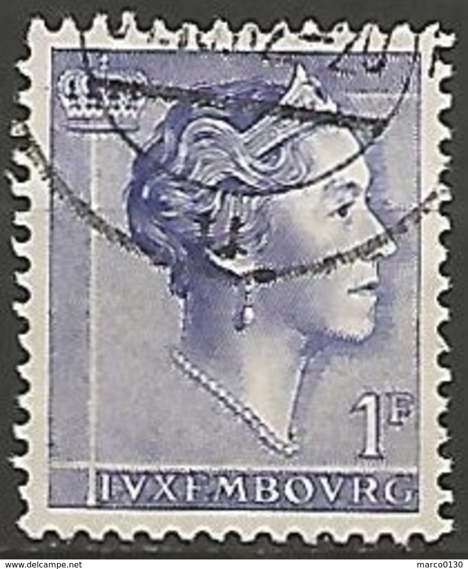 LUXEMBOURG N° 583 OBLITERE - 1960 Charlotte, Tipo Diadema