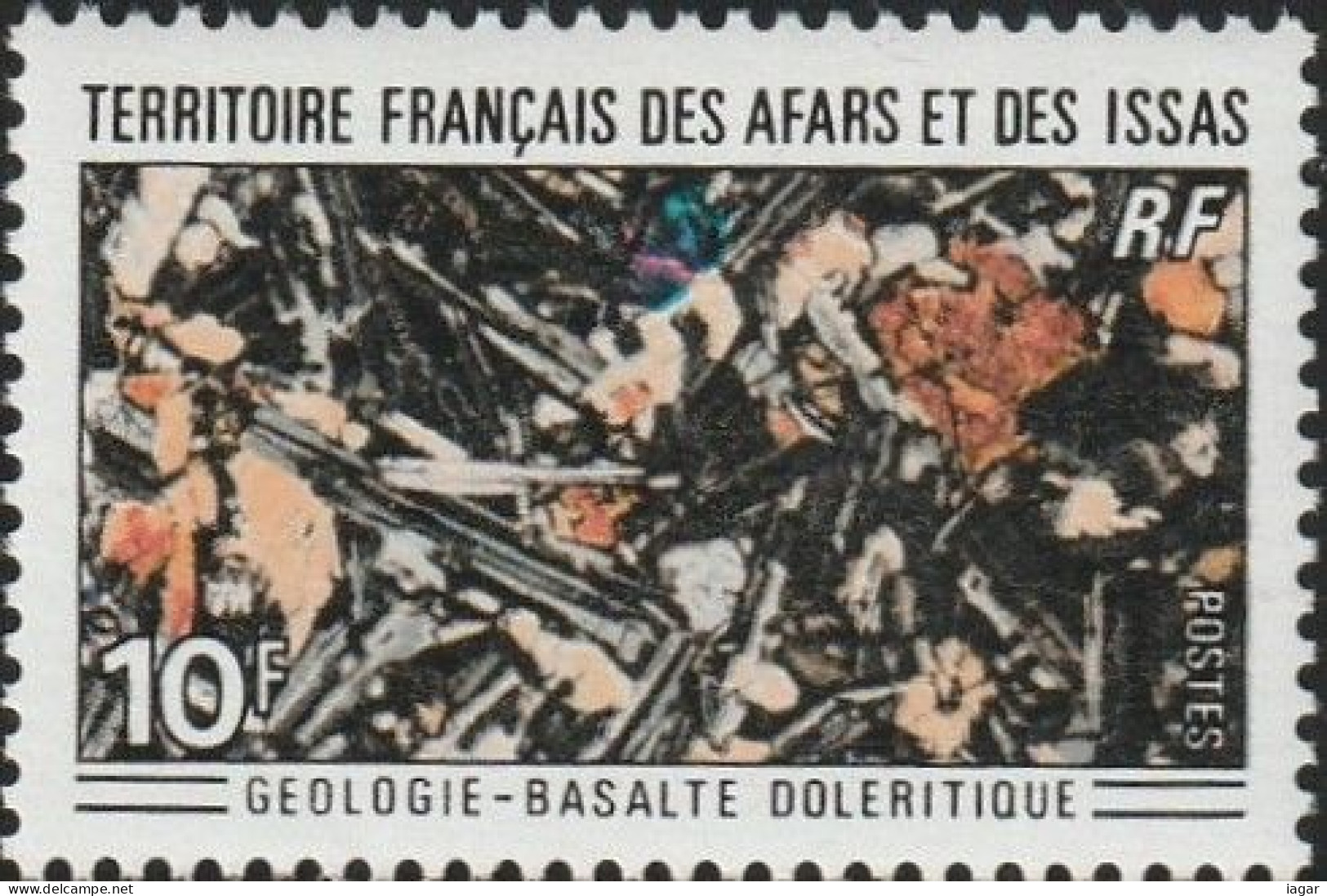 THEMATIC GEOLOGY:   MINERALS, BASALTE DOLERITIQUE   - AFARS ET ISSAS (DJIBOUTI) - Minéraux