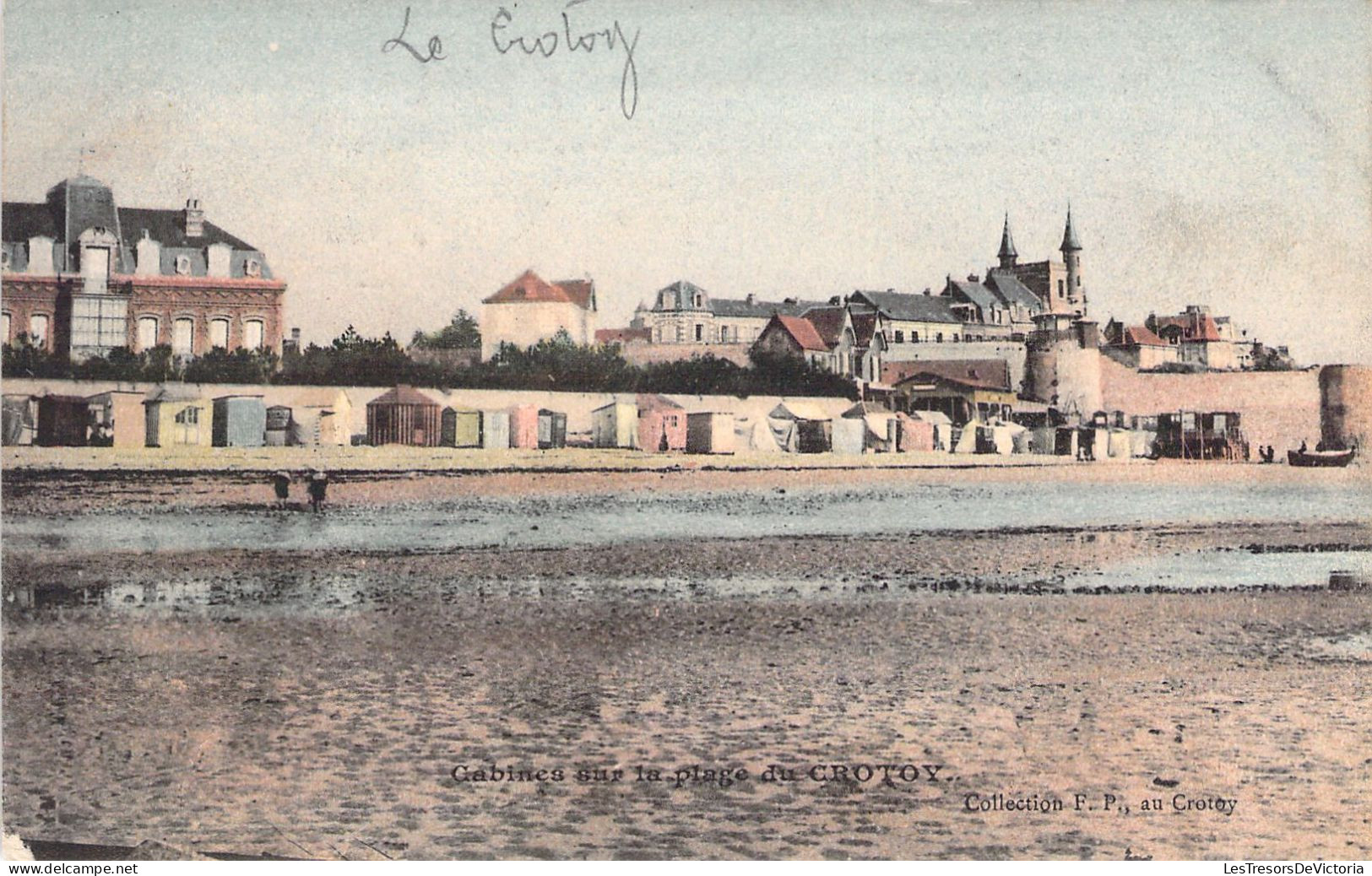 FRANCE - 80 - LE CROTOY - Cabines Sur La Plage Du Crotoy - Carte Postale Ancienne - Le Crotoy