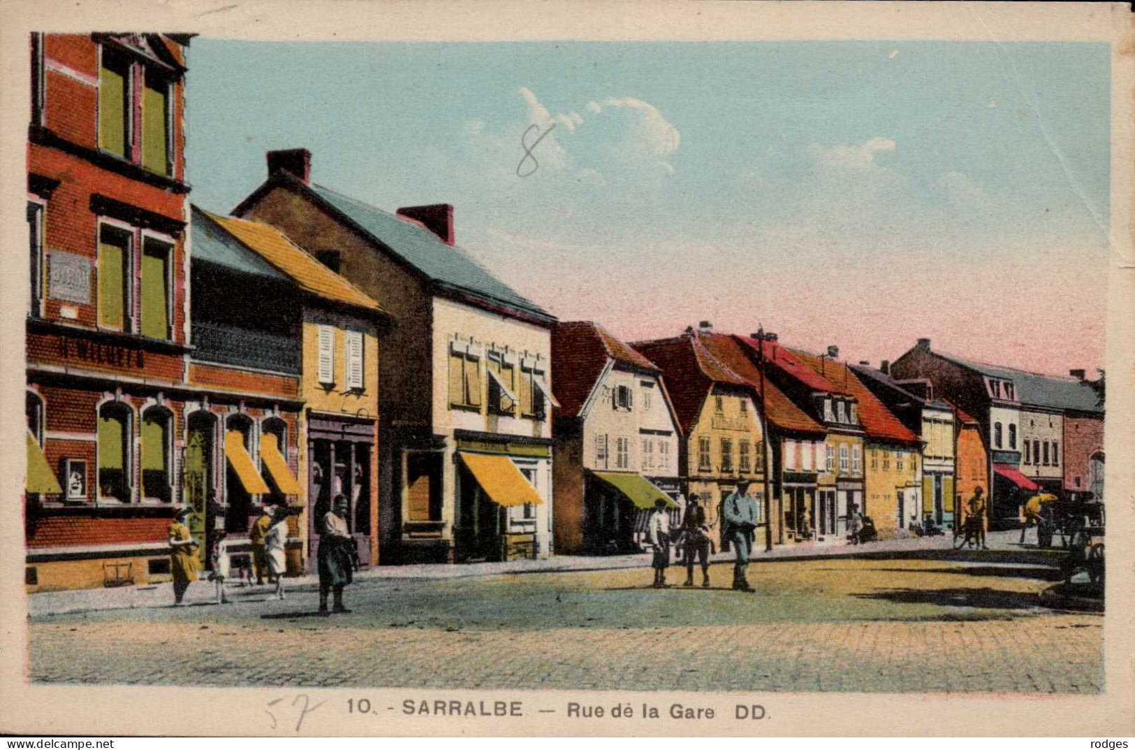 57 , Cpa  SARRALBE , 10 , Rue De La Gare DD  (31525) - Sarralbe