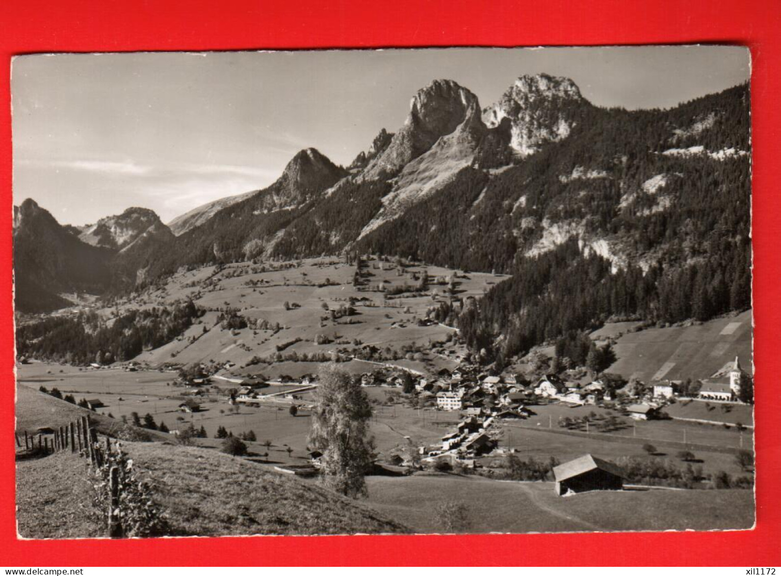 ZUY-10  Boltigen In Simmenthal Mittagfluh. Souvenir De Vacances De 1958 Circulé Sous Enveloppe Gyger 12905 - Boltigen