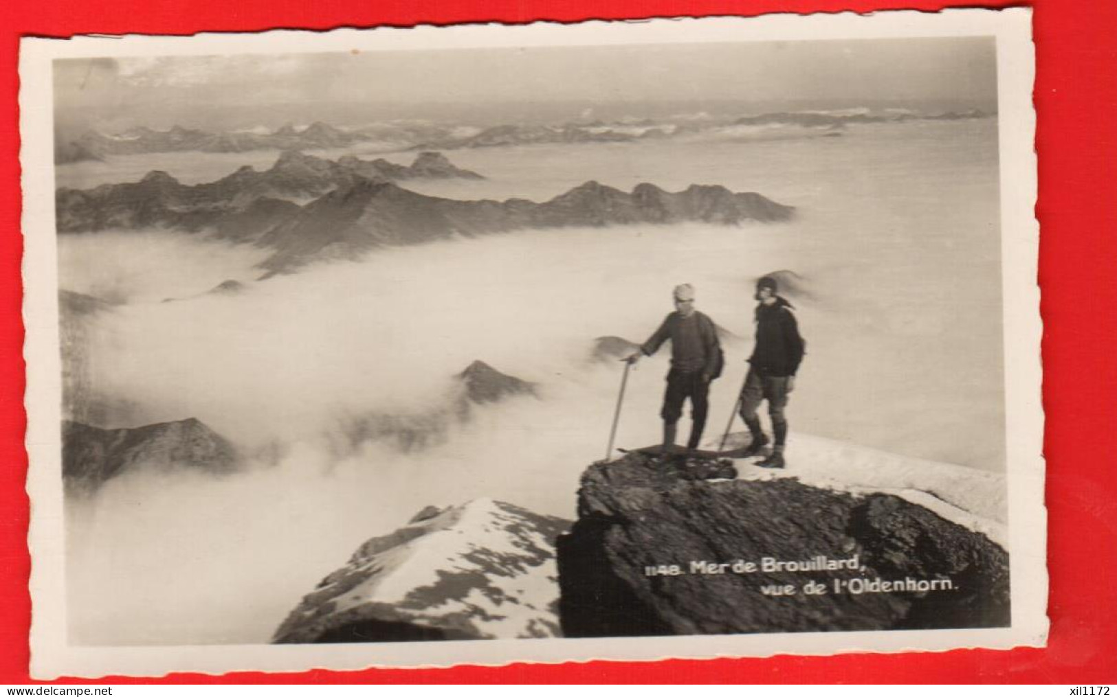 ZUY-11  Mer De Brouillard Oldenhorn, Aussi Appelé Becca D'Audon Vaud Valais Sur Savièse Et Berne.ANIME NC - Savièse