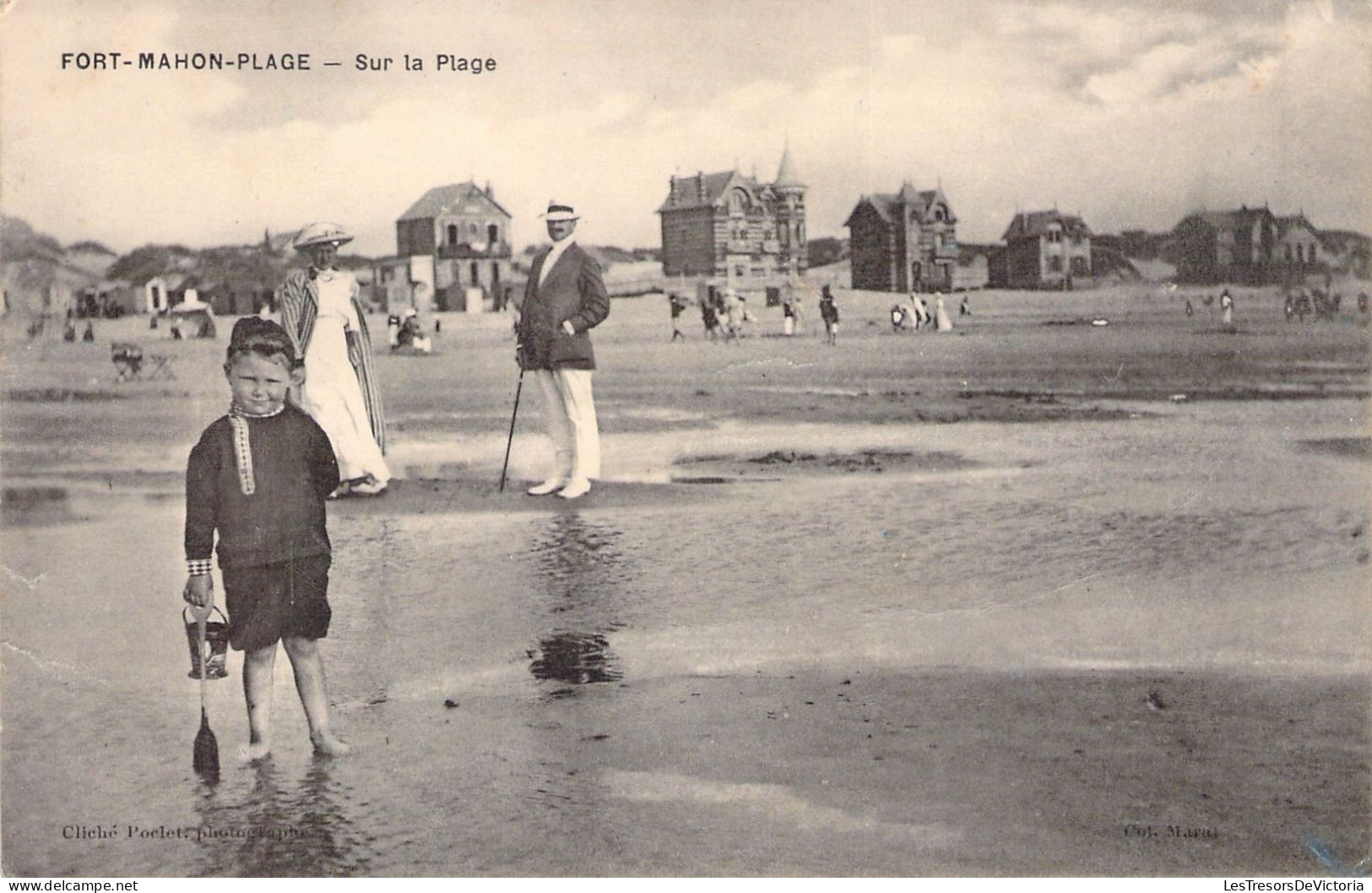 FRANCE - 80 - FORT MAHON - Sur La Plage - Carte Postale Ancienne - Fort Mahon