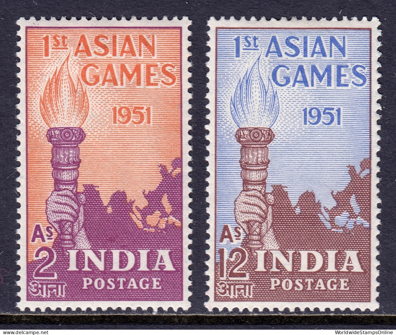 India - Scott #233-234 - MH - SCV $17 - Neufs