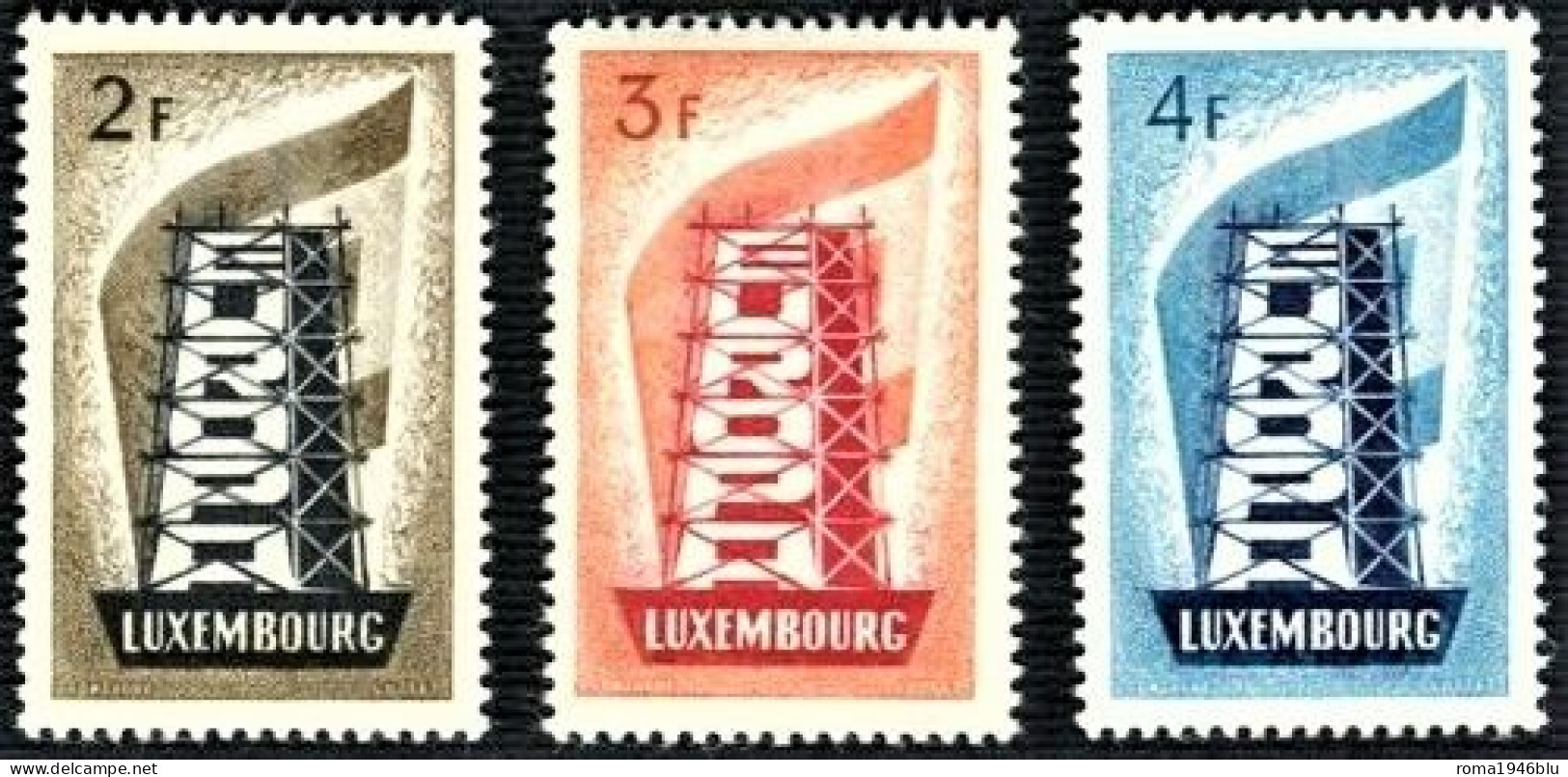 LUSSEMBURGO 1956 EUROPA CEPT ** MNH LUSSO - Neufs