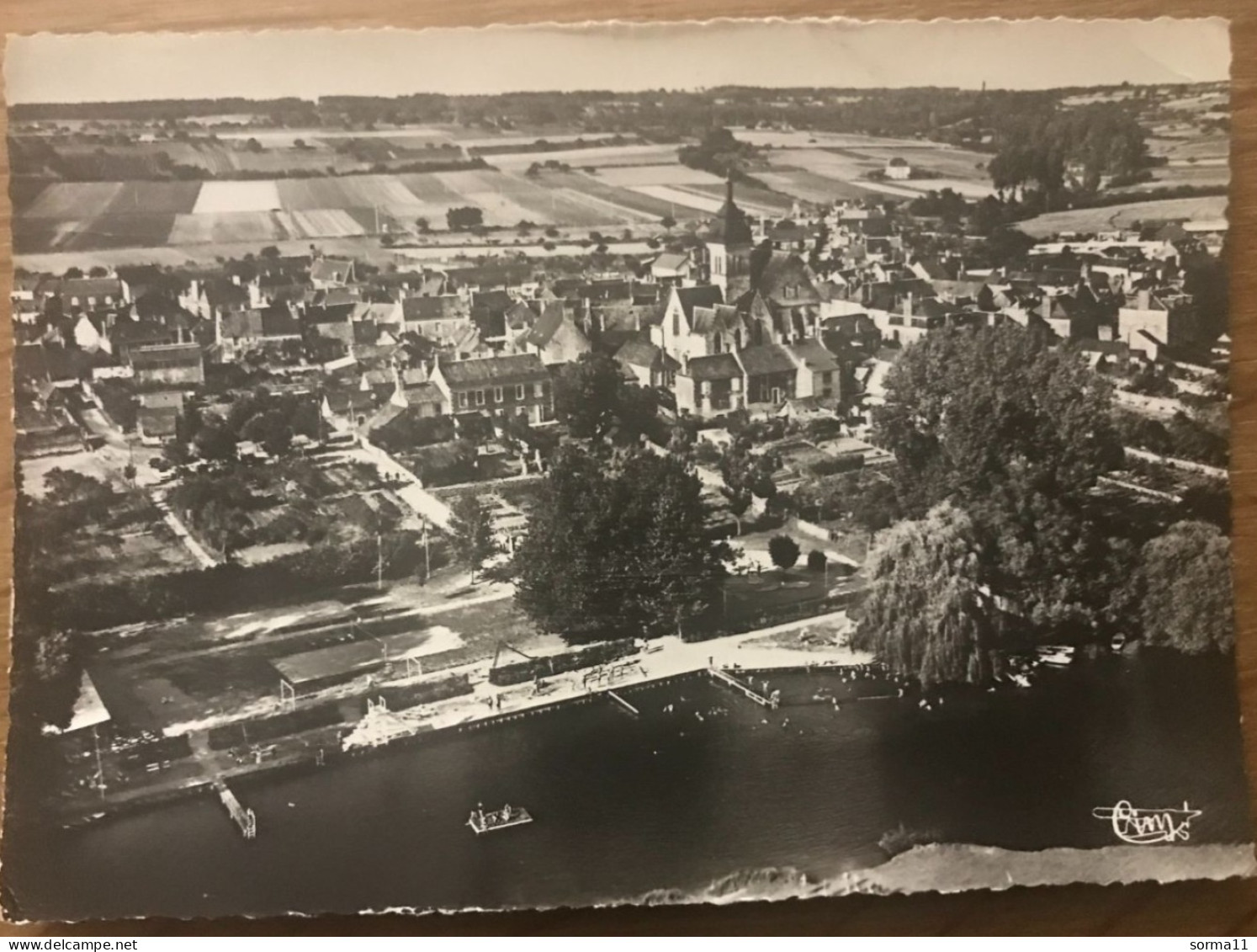 CPSM LUCHE PRINGE 72 La Plage, Vue Aérienne - Luche Pringe