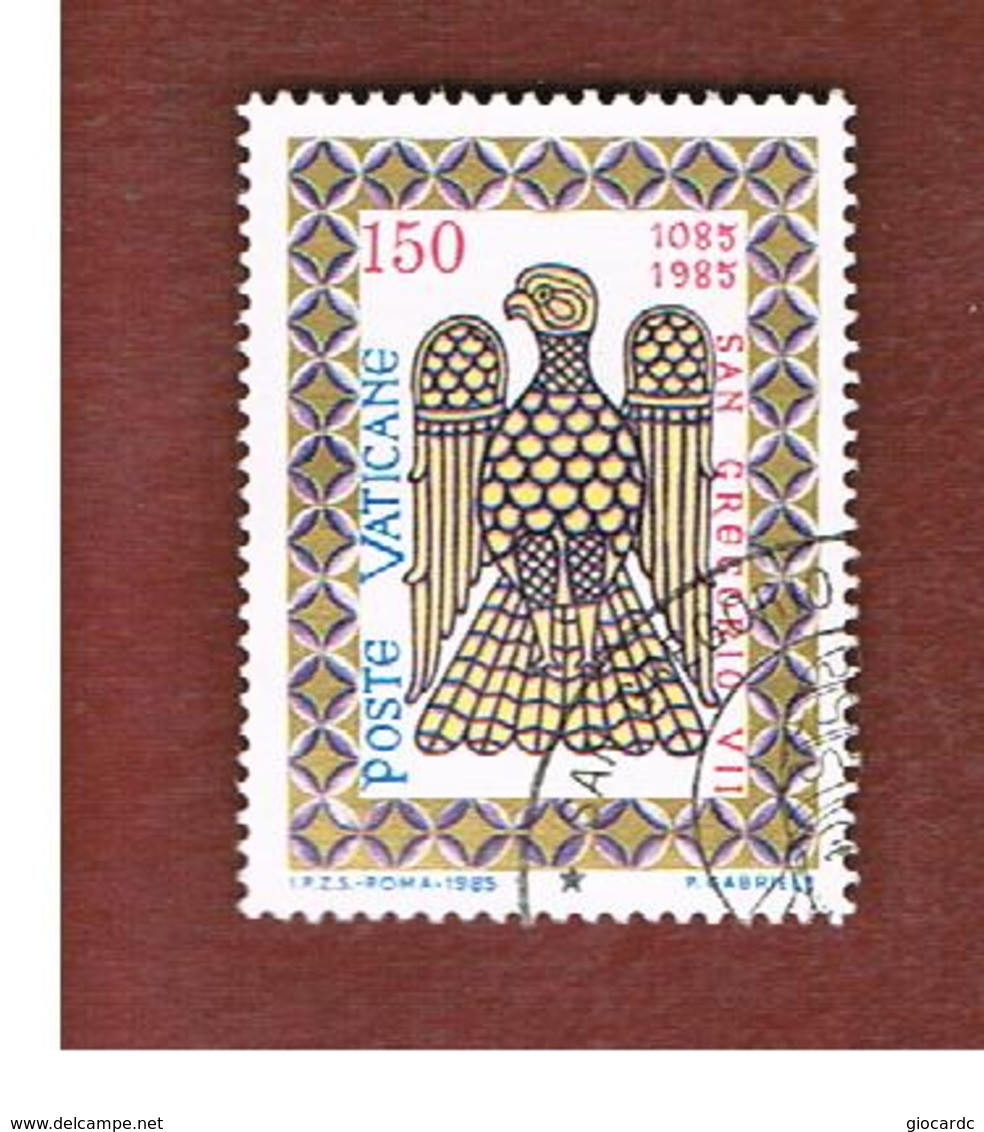 VATICANO - VATICAN - UNIF. 776  - 1985  9^ CENT. S. GREGORIO VII: FORMELLA  - (USED°) - Used Stamps