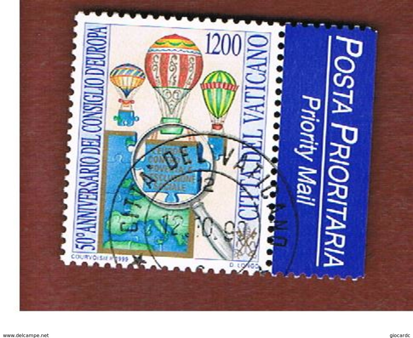 VATICANO - VATICAN - UNIF. 1171  - 1999   50^ ANNIV. CONSIGLIO D' EUROPA     -     (USED°) - Used Stamps