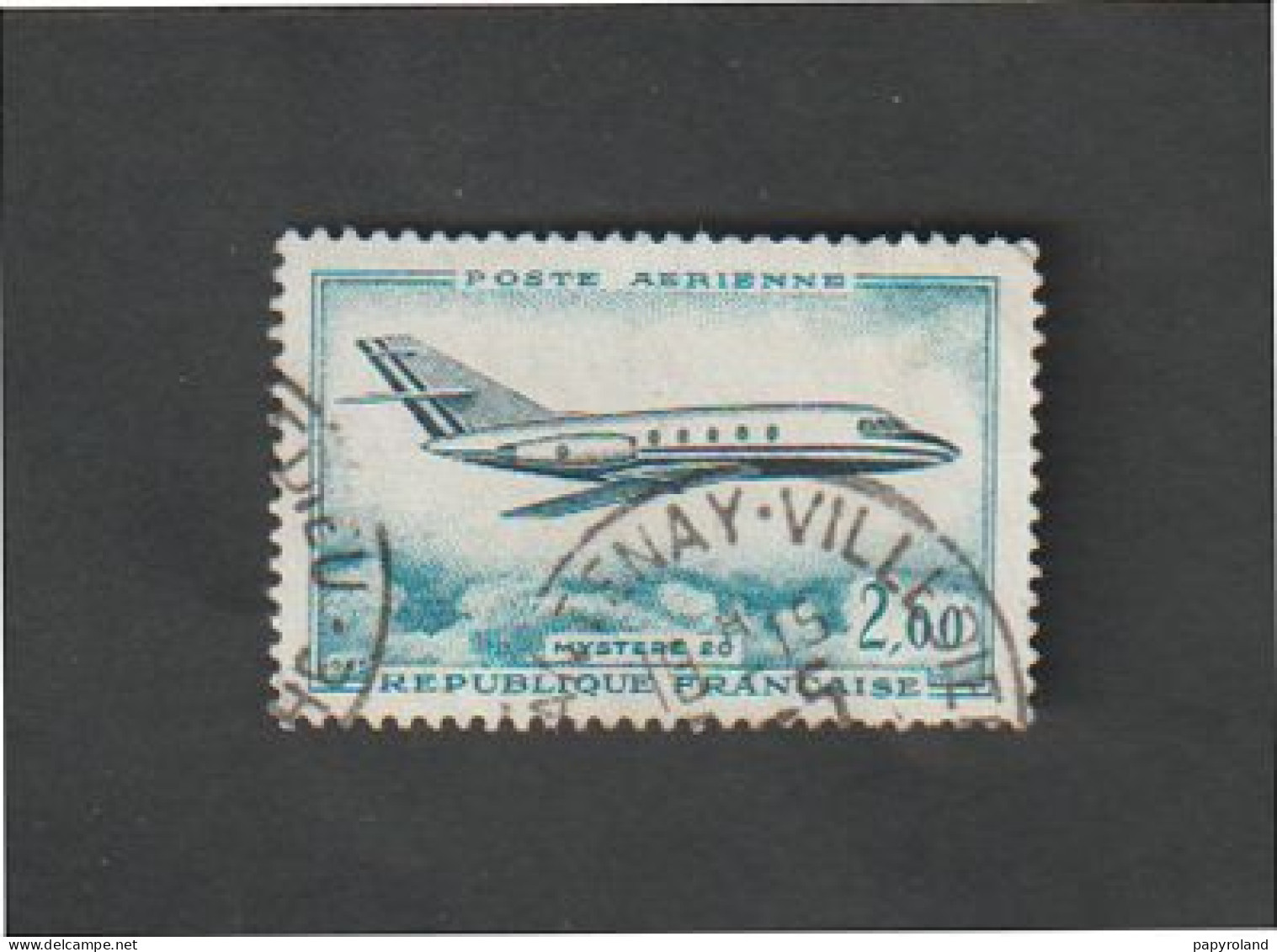 Poste Aérienne - N° 42 - Dassault "mystère 20"  - 1965  -  Oblitéré - 1927-1959 Neufs