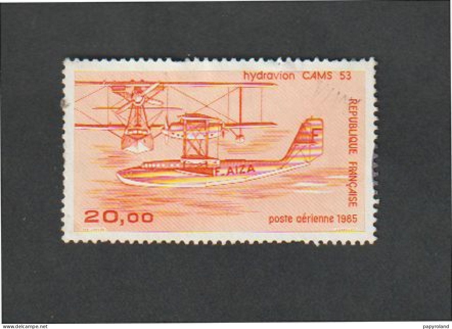 Poste Aérienne - N° 58 - Hydravion CAMS 53  - 1985  -  Oblitéré - 1927-1959 Neufs