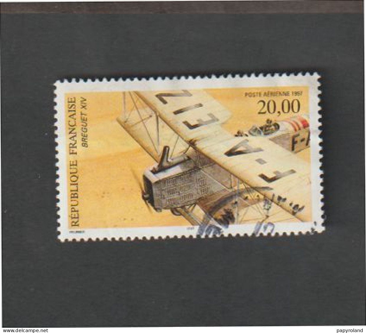 Poste Aérienne - N°61 - Biplan Breguet XIV  - 1997  -  Oblitéré - 1927-1959 Neufs