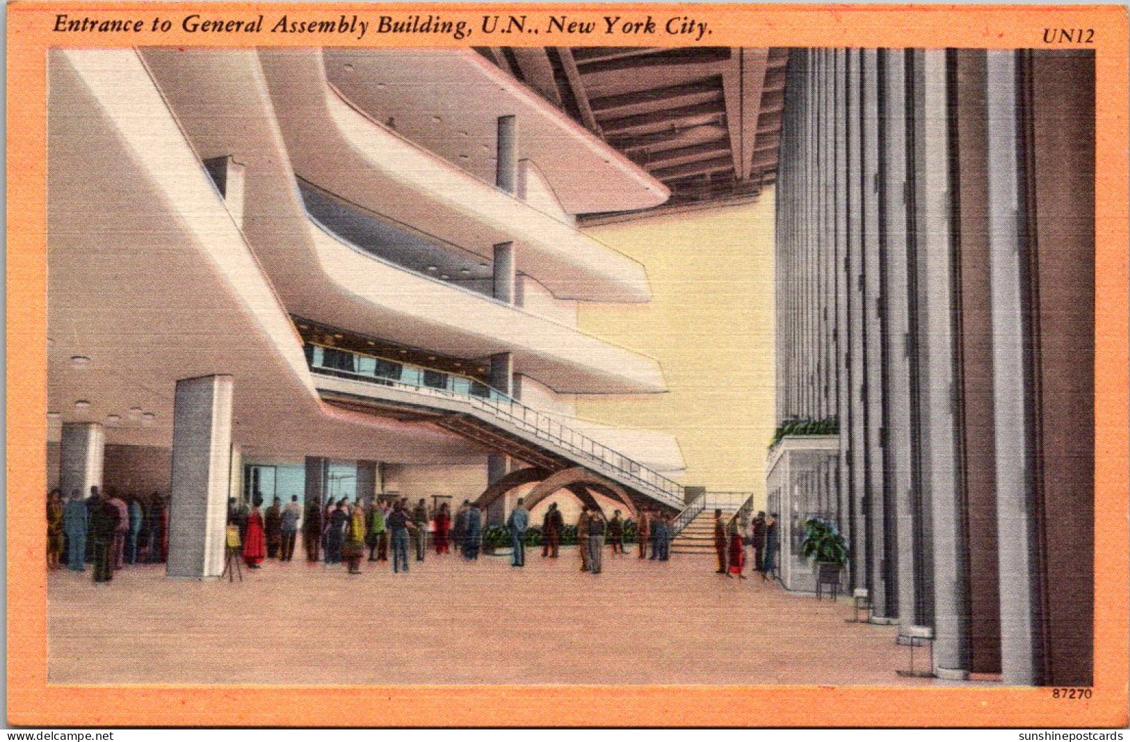 New York City United Nations Headquarters Entrance To General Assembly Building - Long Island