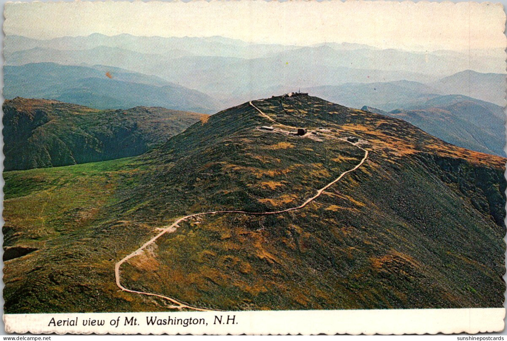 New Hampshire White Mountains Aerial View Of The Summit Of Mt Washington - White Mountains