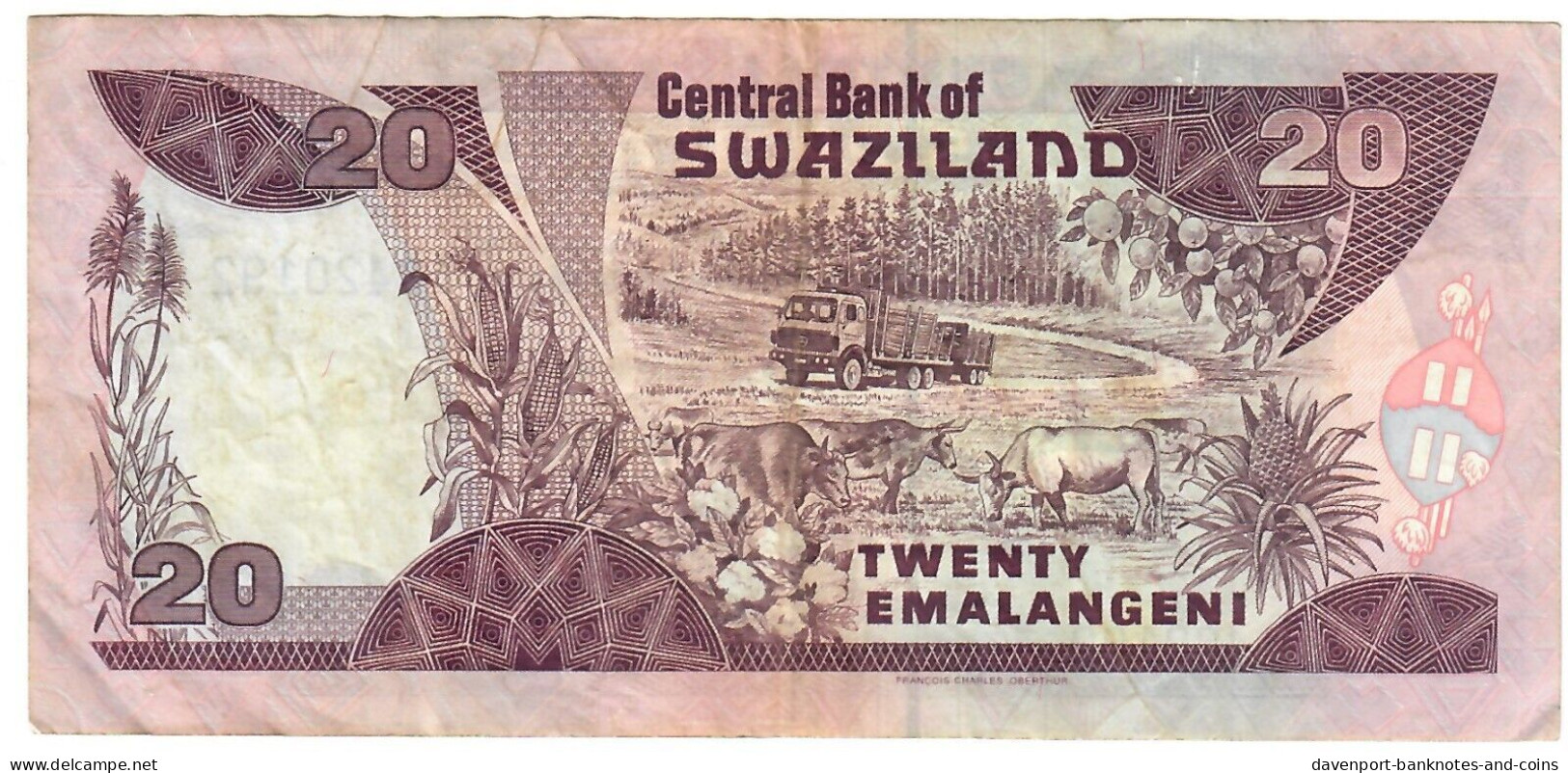 Swaziland 20 Lilangeni 1995 VF - Swaziland