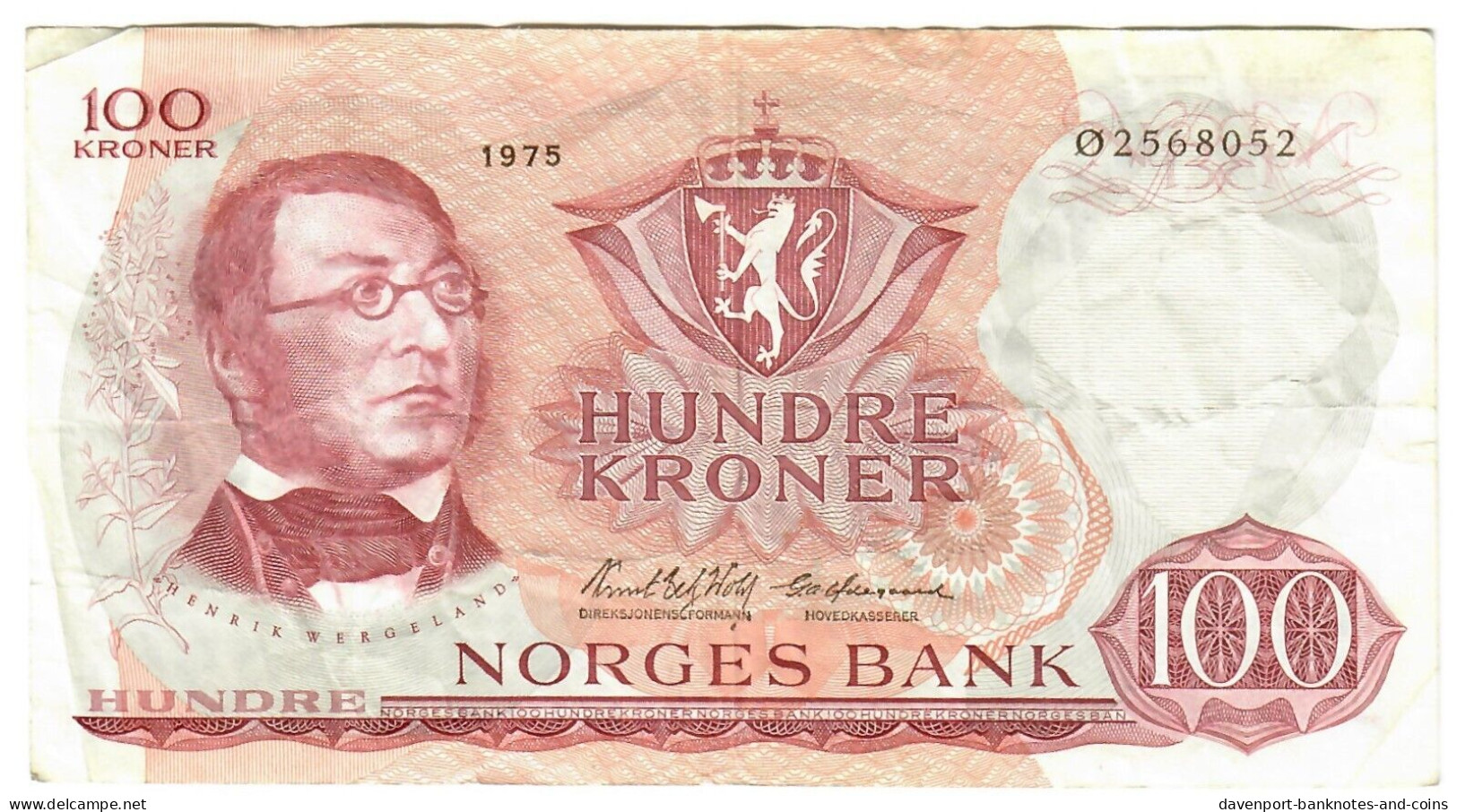 Norway 100 Kroner 1975 VF - Norvège