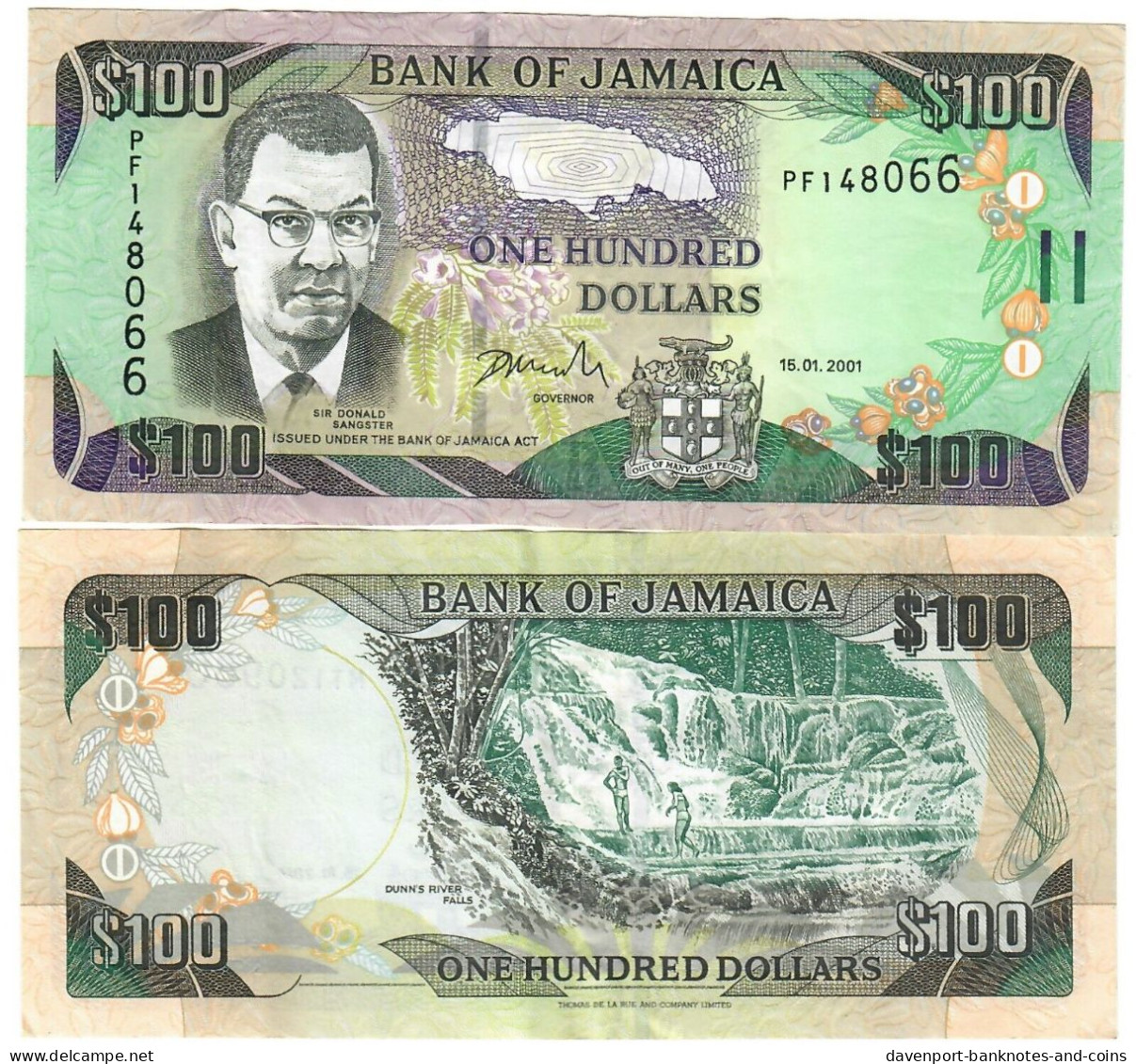 Jamaica 100 Dollars 2001 EF "Latibeaudiere" - Jamaique