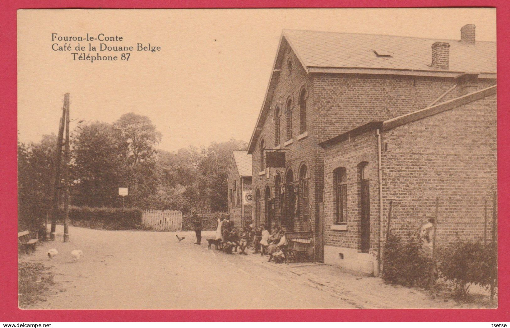 's-Gravenvoeren / Fouron-le-Comte - Café De La Douane Belge  ( Verso Zien ) - Fourons - Voeren