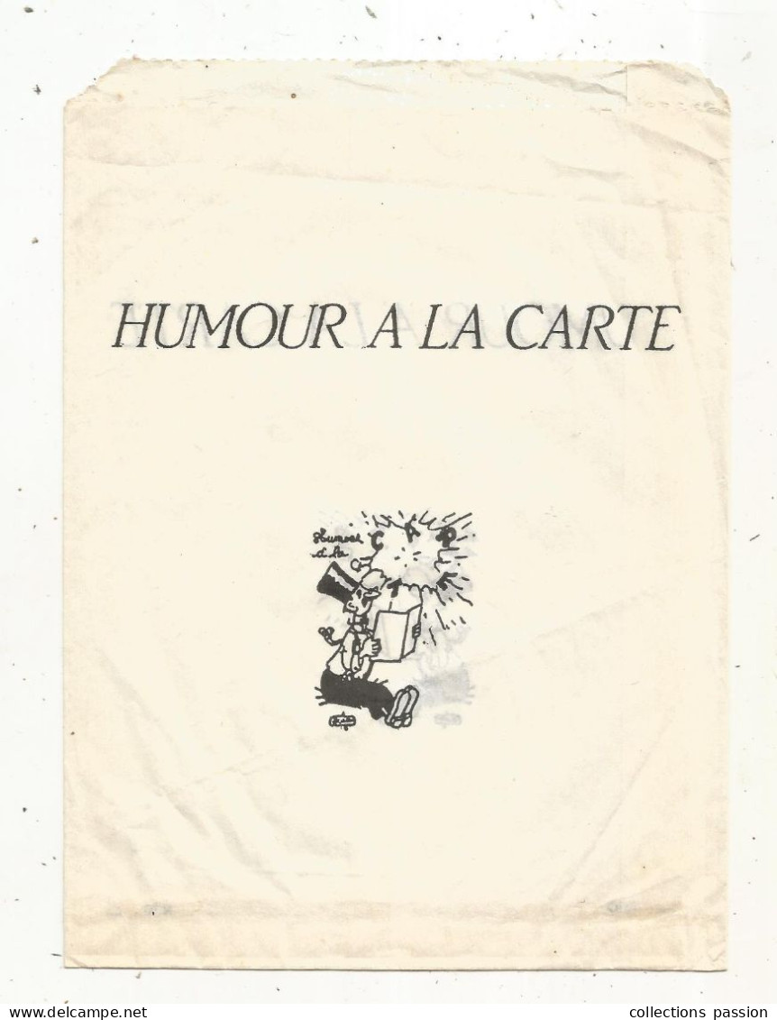 Pochette ,HUMOUR A LA CARTE ,  2 Scans,  Frais Fr 1.65 E - Advertising