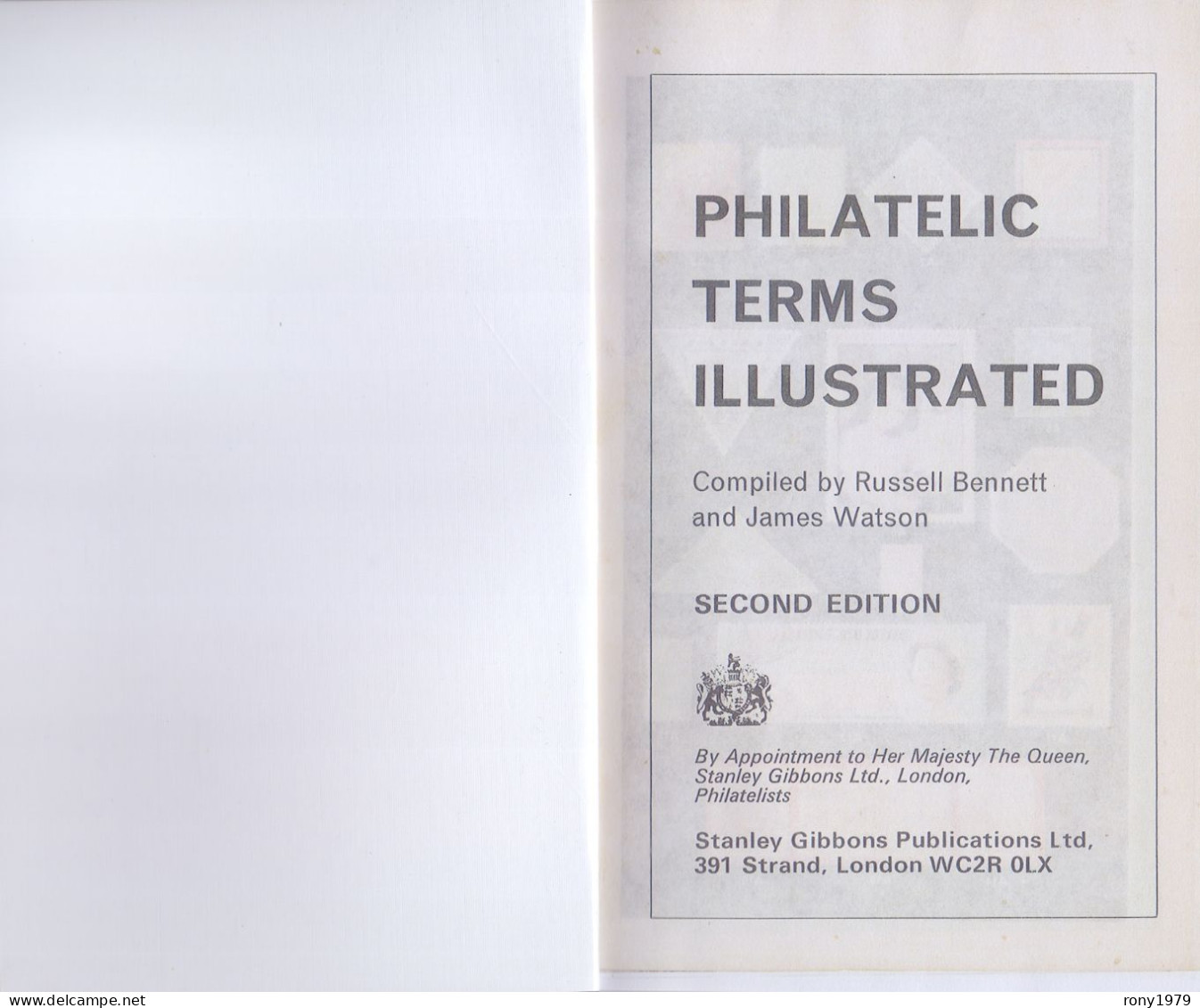 Philatelic Terms Illustrated Second Edition Book By Russell Bennett And James Watson (Color Copy) - Libros Sobre Colecciones