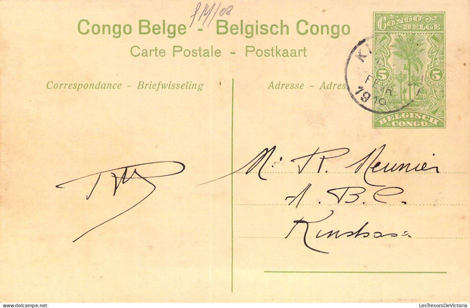 CONGO BELGE - Shinkakasa - Steamer Chargeant Des Galets - Carte Postale Ancienne - Congo Belge