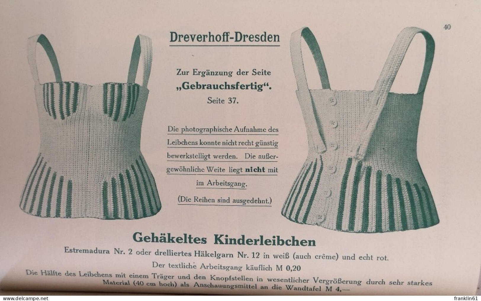 Osterklänge. 1910/11. Der Handarbeits-Unterricht Der Mädchen, Seine Reform, Seine Lehr- Und Lernmittel. - Kleding