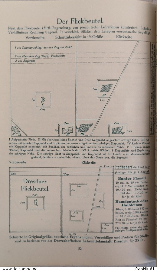 Osterklänge. 1910/11. Der Handarbeits-Unterricht Der Mädchen, Seine Reform, Seine Lehr- Und Lernmittel. - Handarbeit