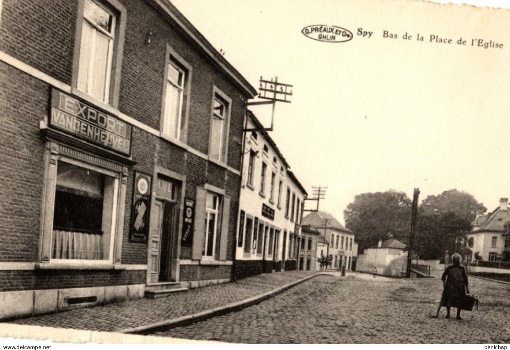 CPA  Spy - Bas De La Place De L'Eglise - Non Circulée. - Jemeppe-sur-Sambre