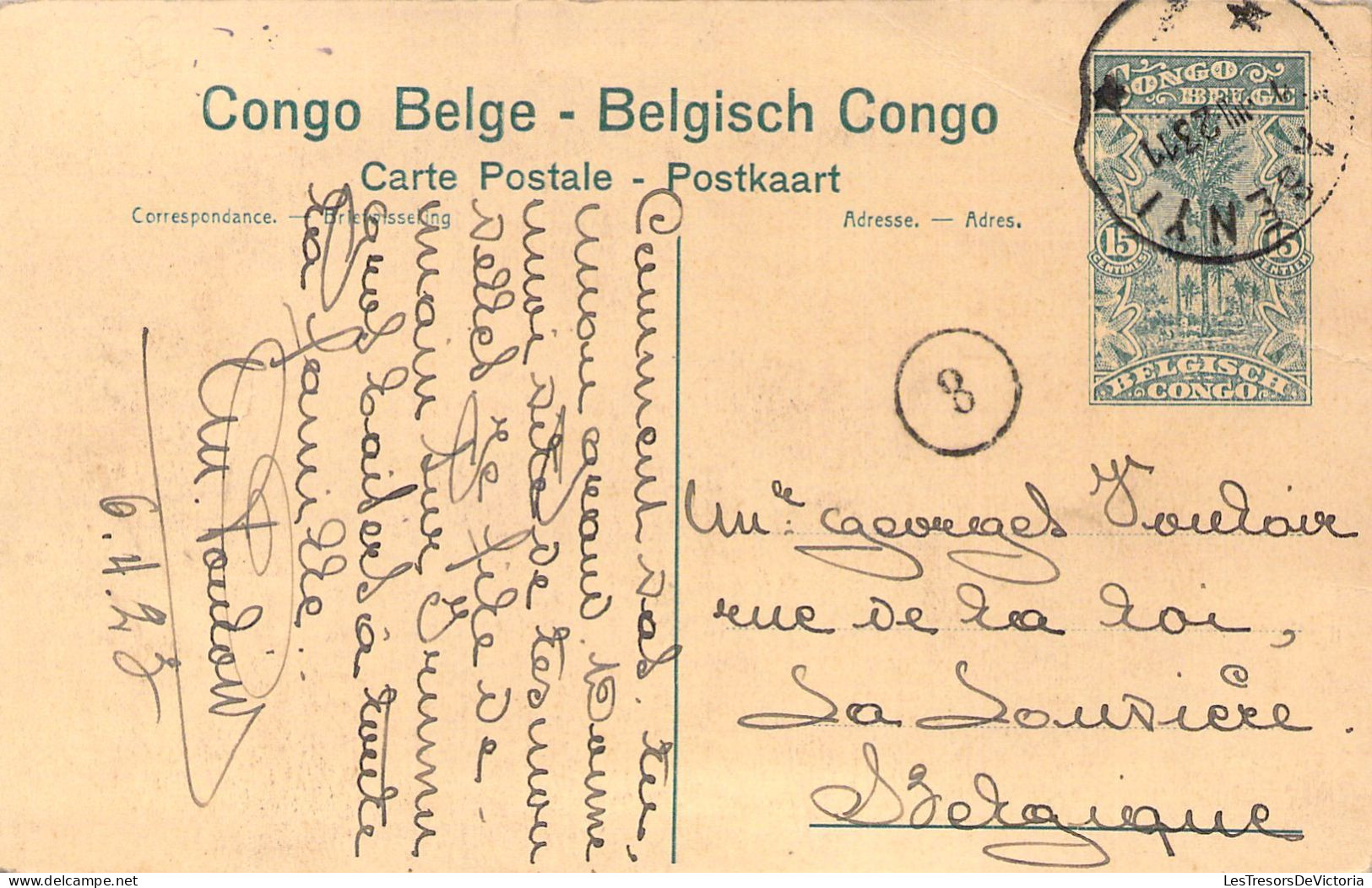 CONGO BELGE - IBEMBO - Le Vapeur "Ville De Bruges" à La Rive - Carte Postale Ancienne - Belgian Congo
