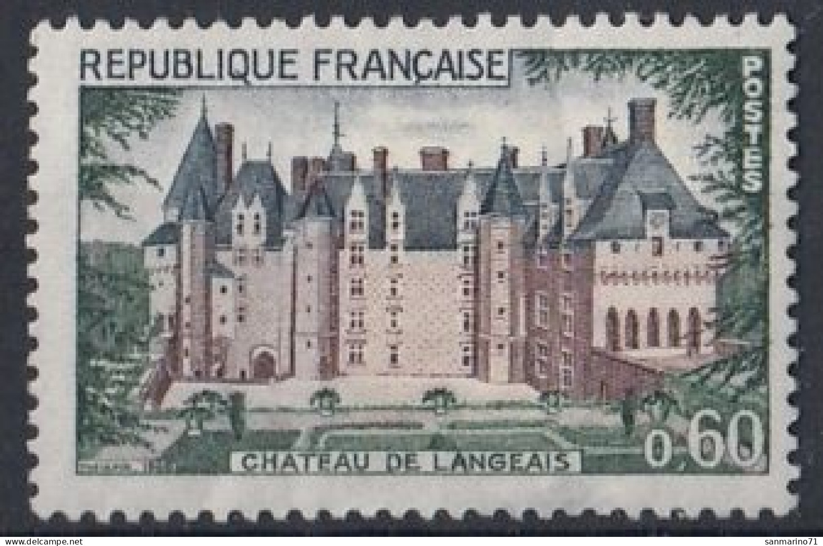 FRANCE 1624,used,falc Hinged - Châteaux