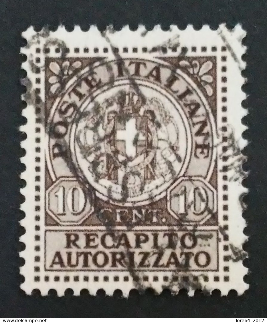 ITALIA 1930 Recapito Autorizzato - N° Catalogo Unificato 3 - Consigned Parcels