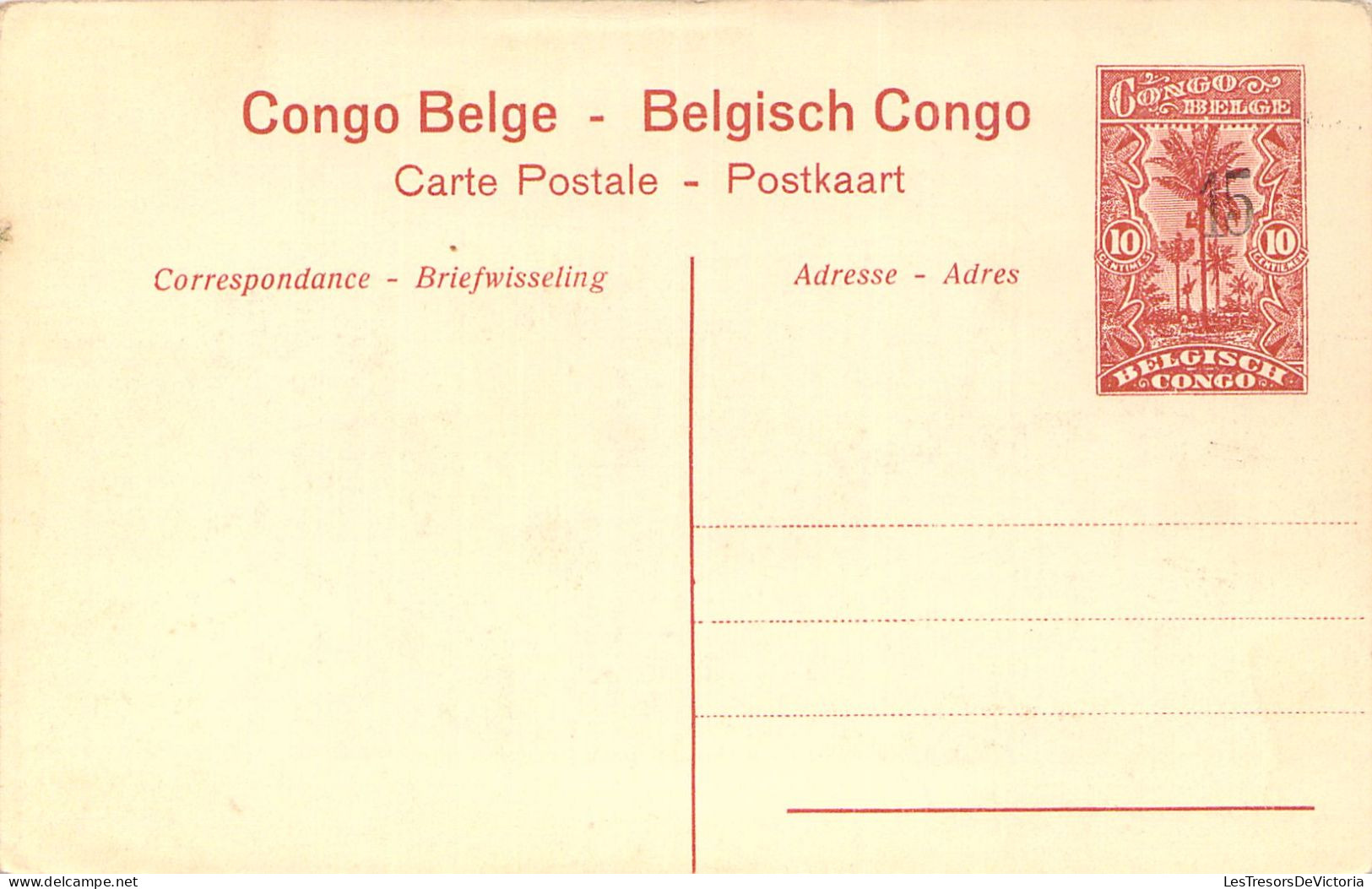 CONGO BELGE - Stanley Falls - Un Village - Carte Postale Ancienne - Congo Belga