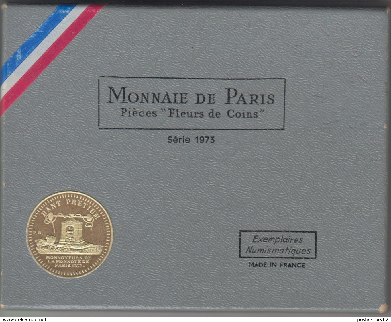 Francia, Monnaie De Paris Serie 1973 Fleurs De Coins - BU, BE & Münzkassetten