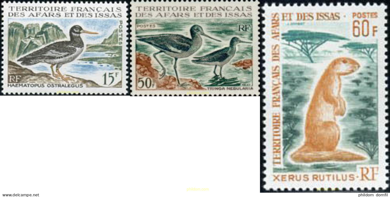 667664 HINGED AFARS E ISSAS 1967 FAUNA - Used Stamps