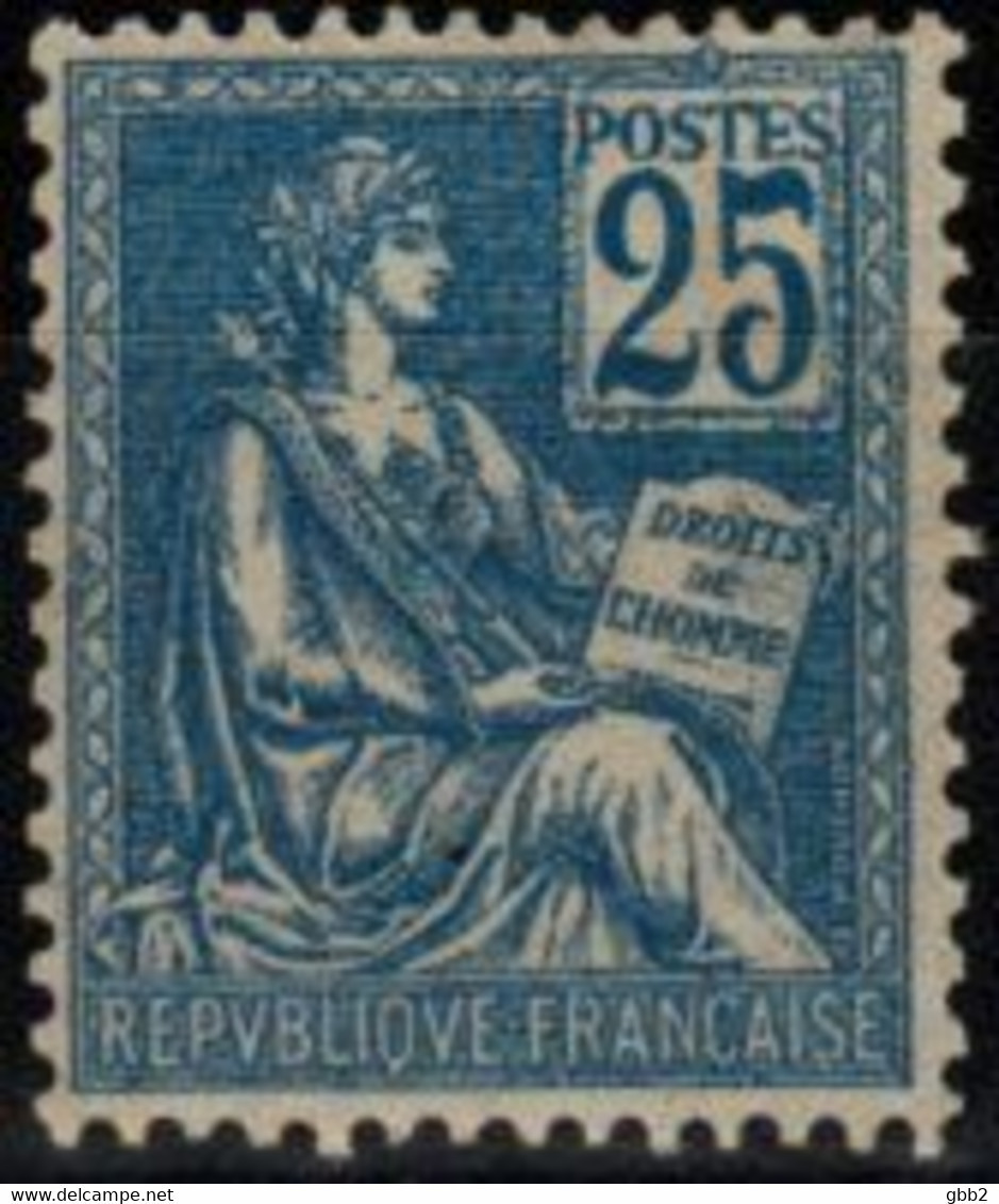 FRANCE - YT N° 114 MOUCHON Type I  "25c. Bleu"  Neuf LUXE**. SUPERBE. Bas Prix, à Saisir. - 1900-02 Mouchon