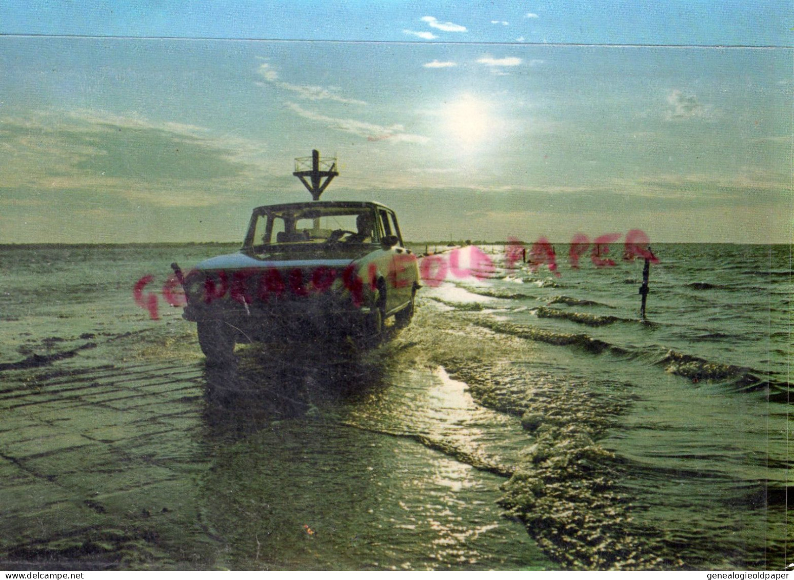 85- ILE NOIRMOUTIER - LE PASSAGE DU GOIS A MAREE MONTANTE  LA FIN D' UN BEAU JOUR - Noirmoutier