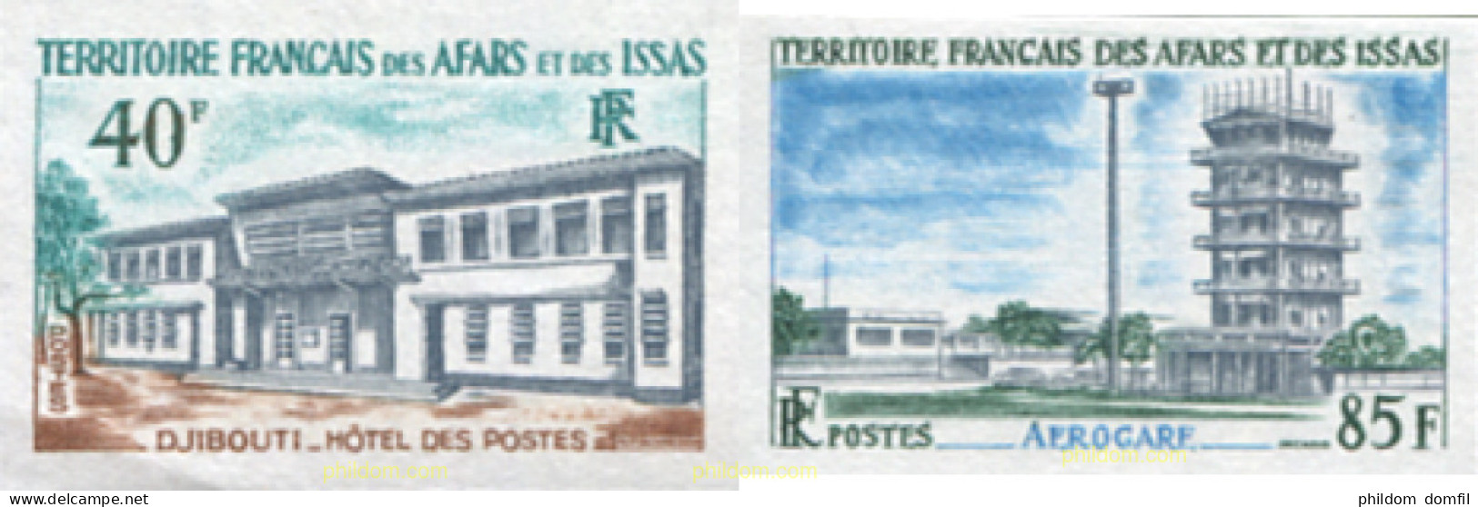 632831 MNH AFARS E ISSAS 1970 EDIFICIOS PUBLICOS - Used Stamps