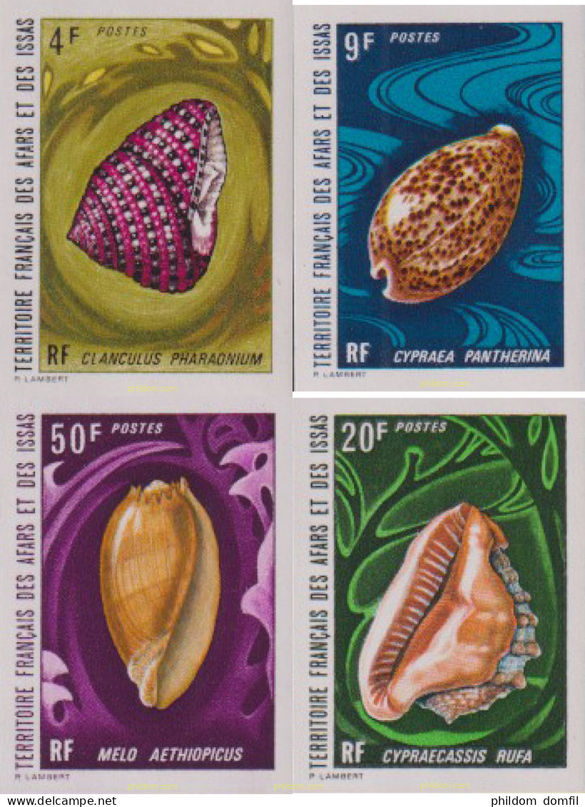 627906 MNH AFARS E ISSAS 1972 CONCHAS - Gebraucht