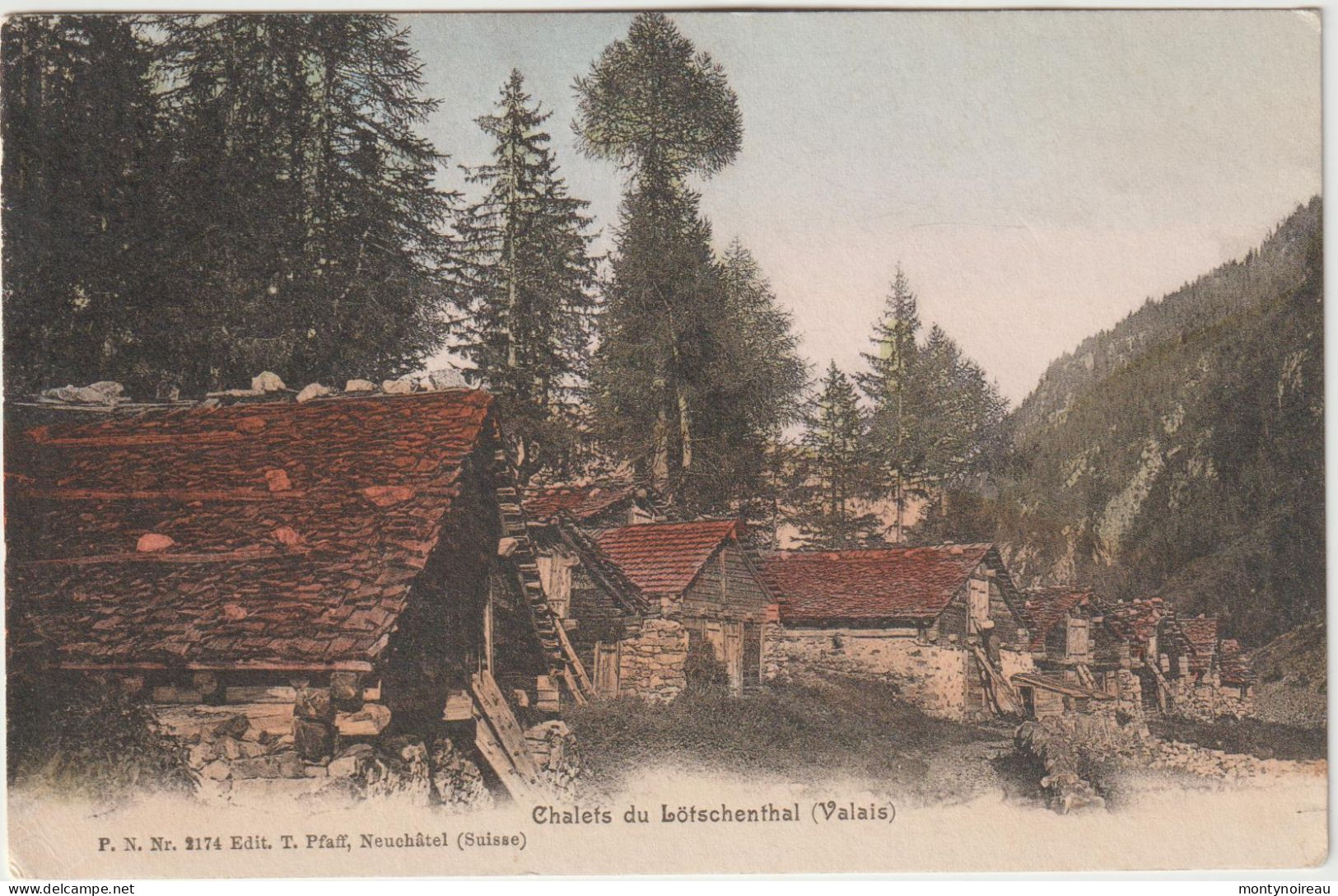 Suisse :  Chalet  Du  Lötschenthal , Valais - Thal